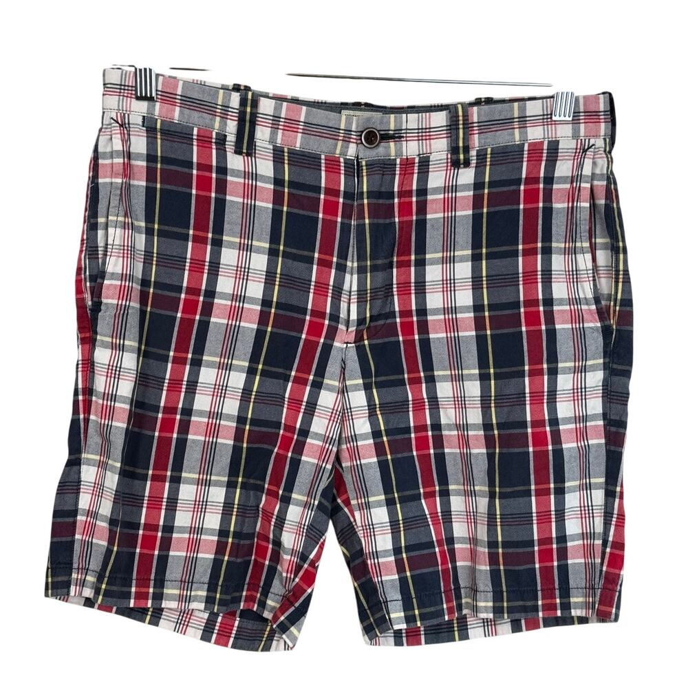 J.Crew Indian Madras Plaid Shorts Men’s 32 Preppy Chino Cotton